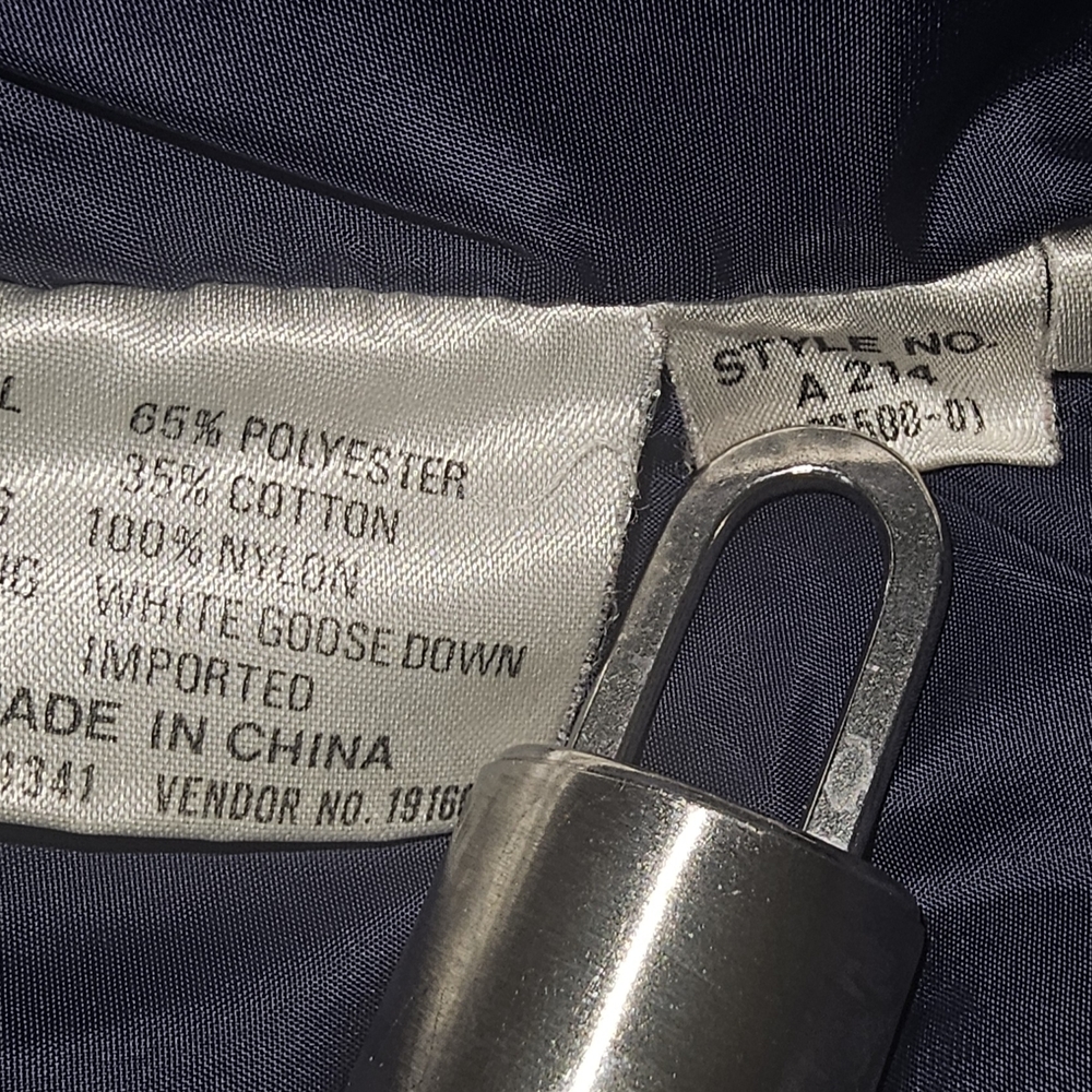 L.L. Bean Men's Cobalt Blue Shirt Jacket Goosedown - Picture 9 of 9